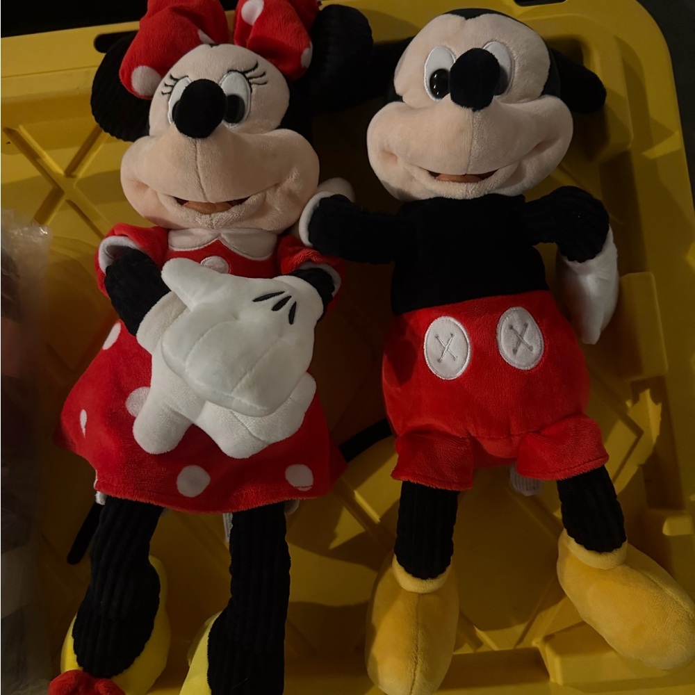 Scentsy Buddy Disney Mickey and Minnie Plush Duo - Red, Black, Yellow